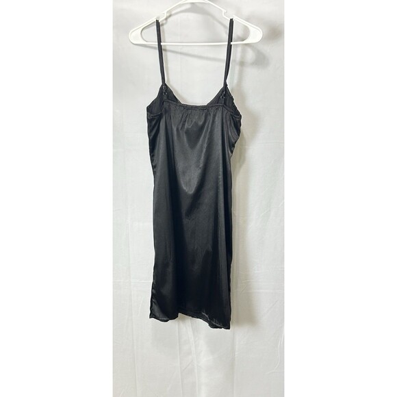 Unbranded‎ Womens Medium Black Jeweled Floral Nightgown Slip - Picture 6 of 9